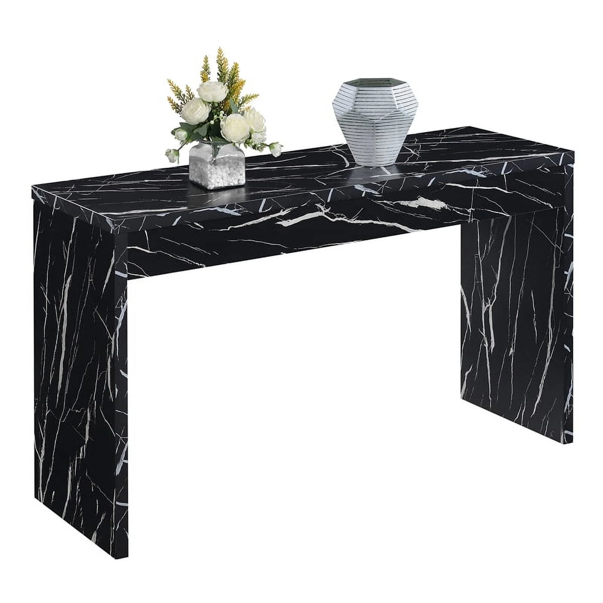 Black Wood Console Table/Desk H7178