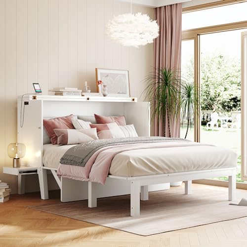 Murphy Bed with Storage Shelves and Drawers V499701