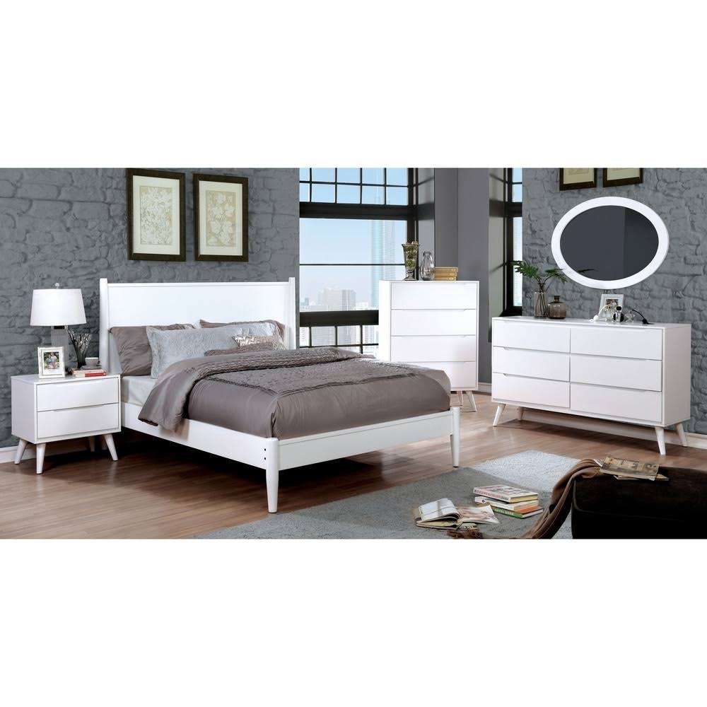 Grey Solid Wood 4-Drawer Chest O428