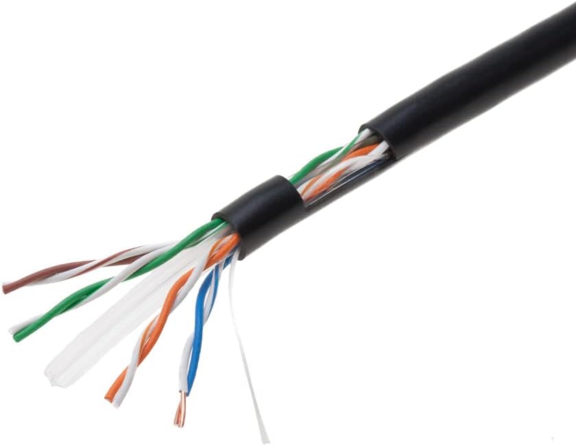 1000ft CAT6 Solid Ethernet Cable UTP 23AWG Bulk (Orange) W534956