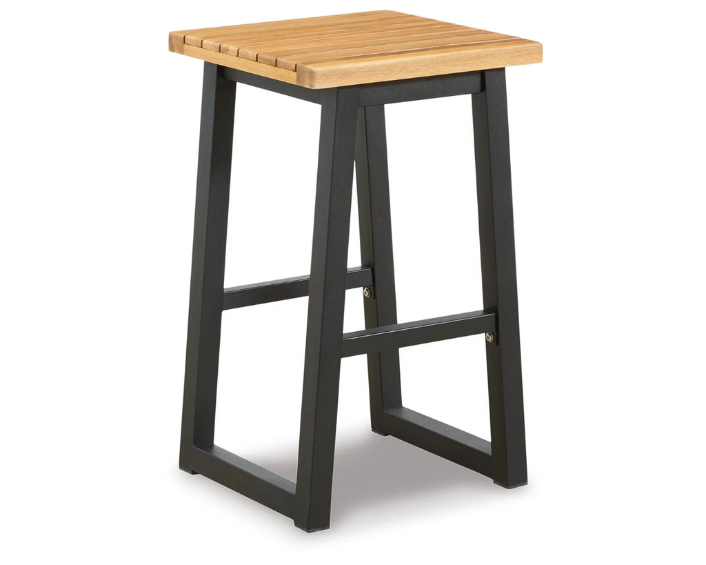 Outdoor Dining Table Set (Set of 3) Brown/Black M531179