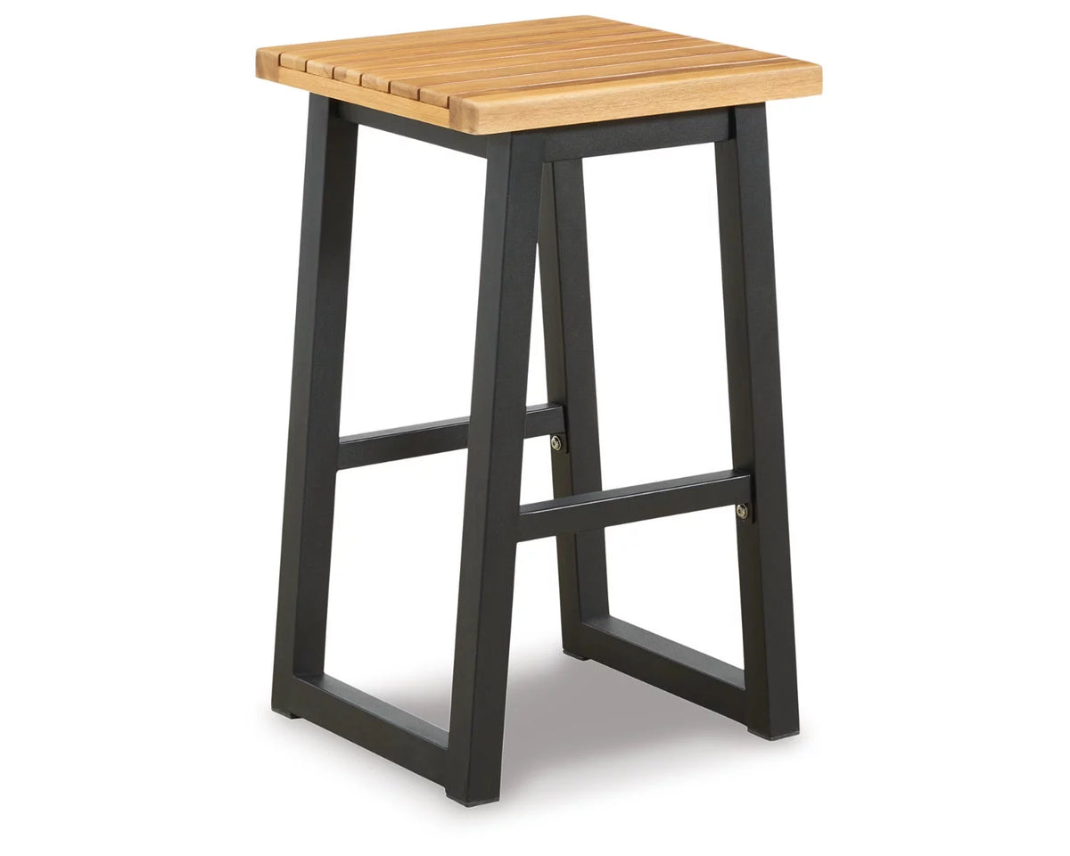 Outdoor Dining Table Set (Set of 3) Brown/Black M531179