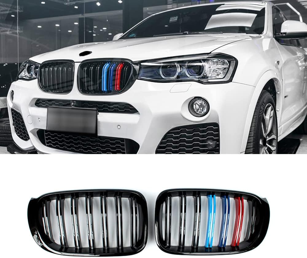 Gloss Black ABS Front Kidney Grille, 2-pc Set D156