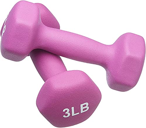 Neoprene Dumbbell Hand Weights Sets of 2 Hexagon Non-Slip Weights D83996