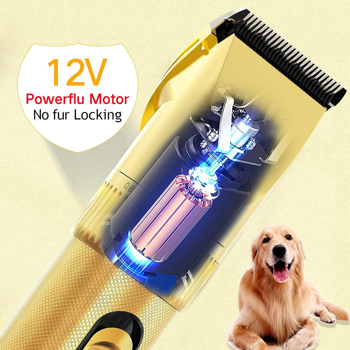 12V High Power Plug-in Dog Clippers W7186