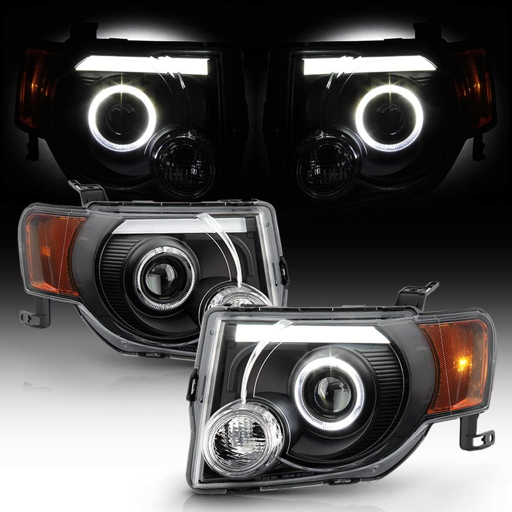 Black Housing LED Projector Headlights for Ford Escape F2717
