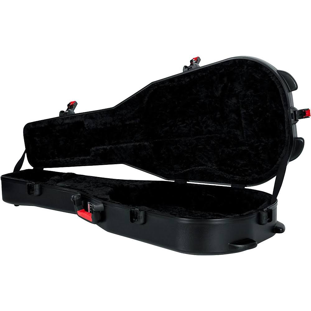 Black Molded Acoustic Guitar Case X338