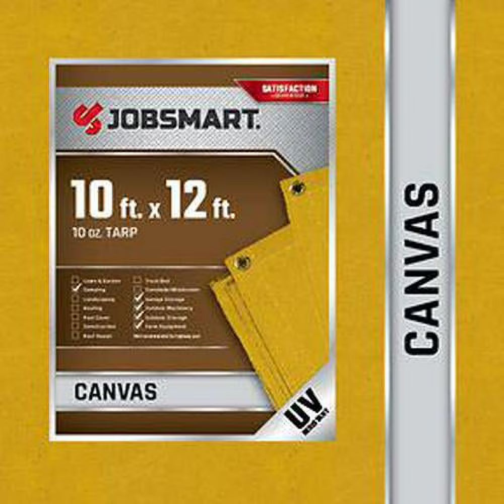10 ft. x 12 ft. Canvas Tarp, 10 oz. Q61702