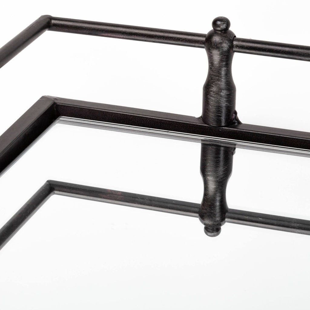 Black Metal Tray E5602