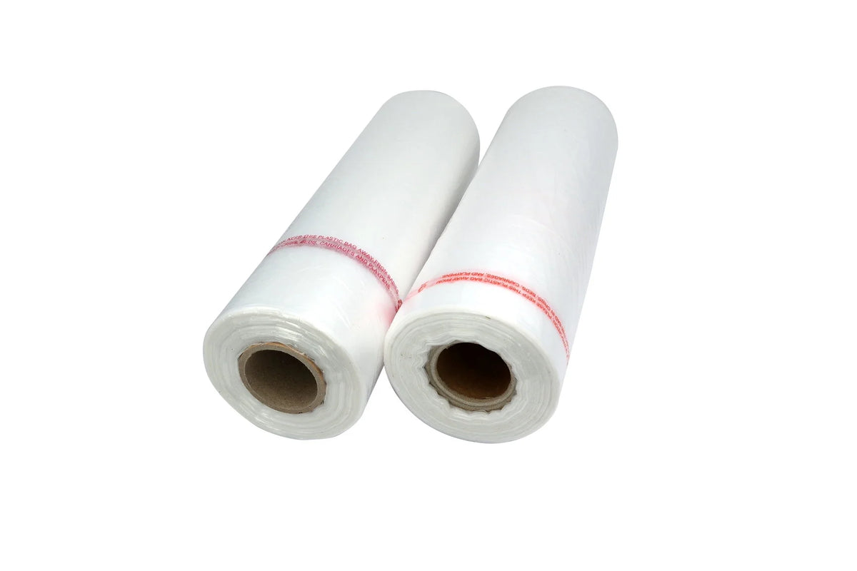 11" x 19" HDPE Plastic Produce Bag Roll 2 Roll 600pcs H824918