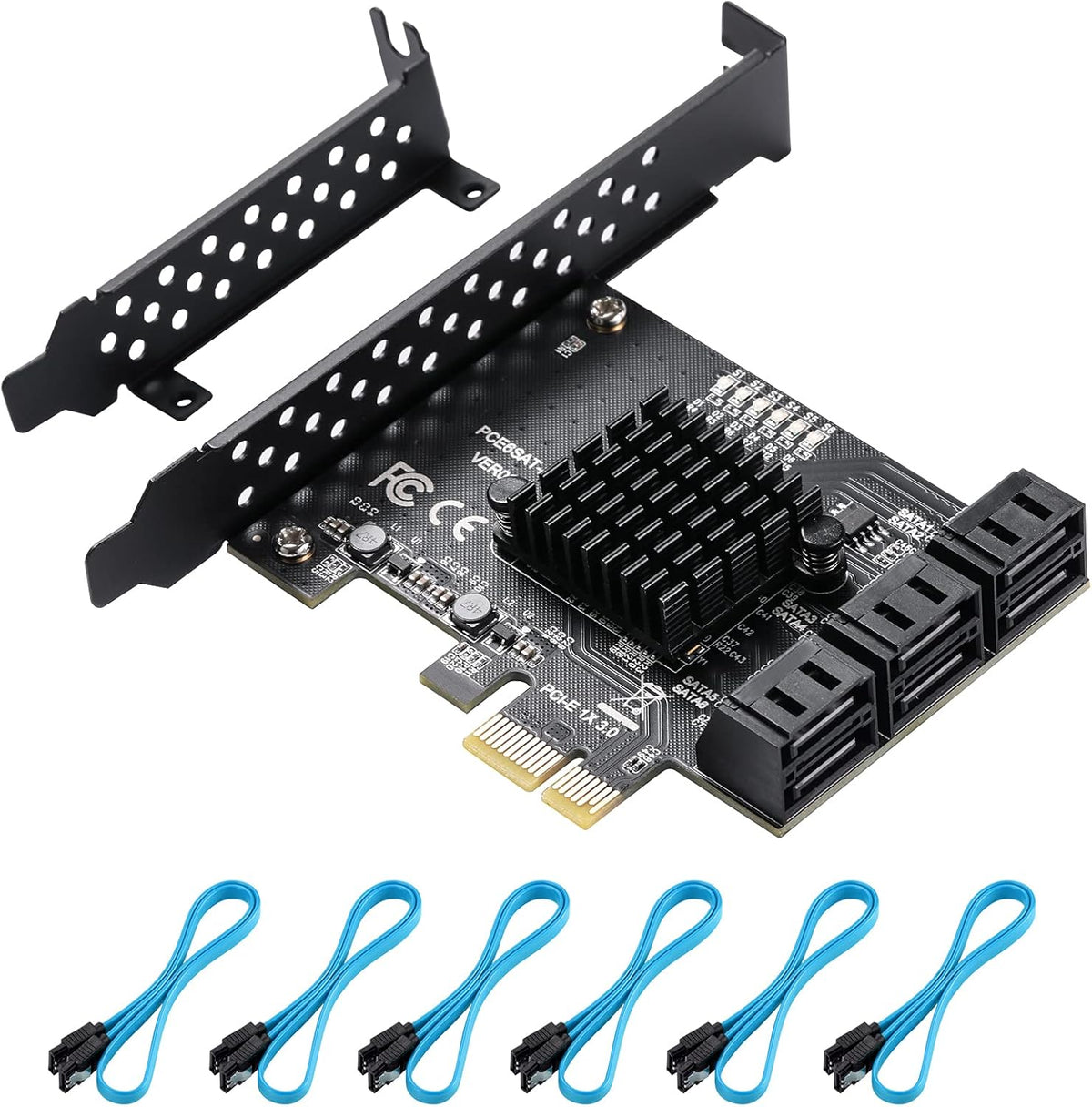 PCIE 16X SATA Card 24 Ports, 6 Gbit/s SATA 3.0 PCIe Card G982670