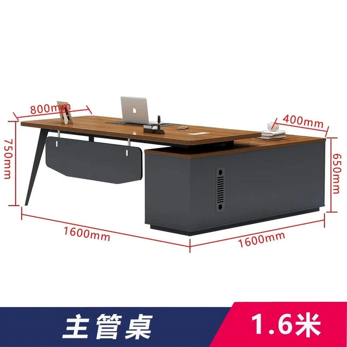Modern Wood Computer Office Desk with Drawers Z7878