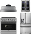 36 Electric Range, Range Hood, Refrigerator and Wine Cooler S583