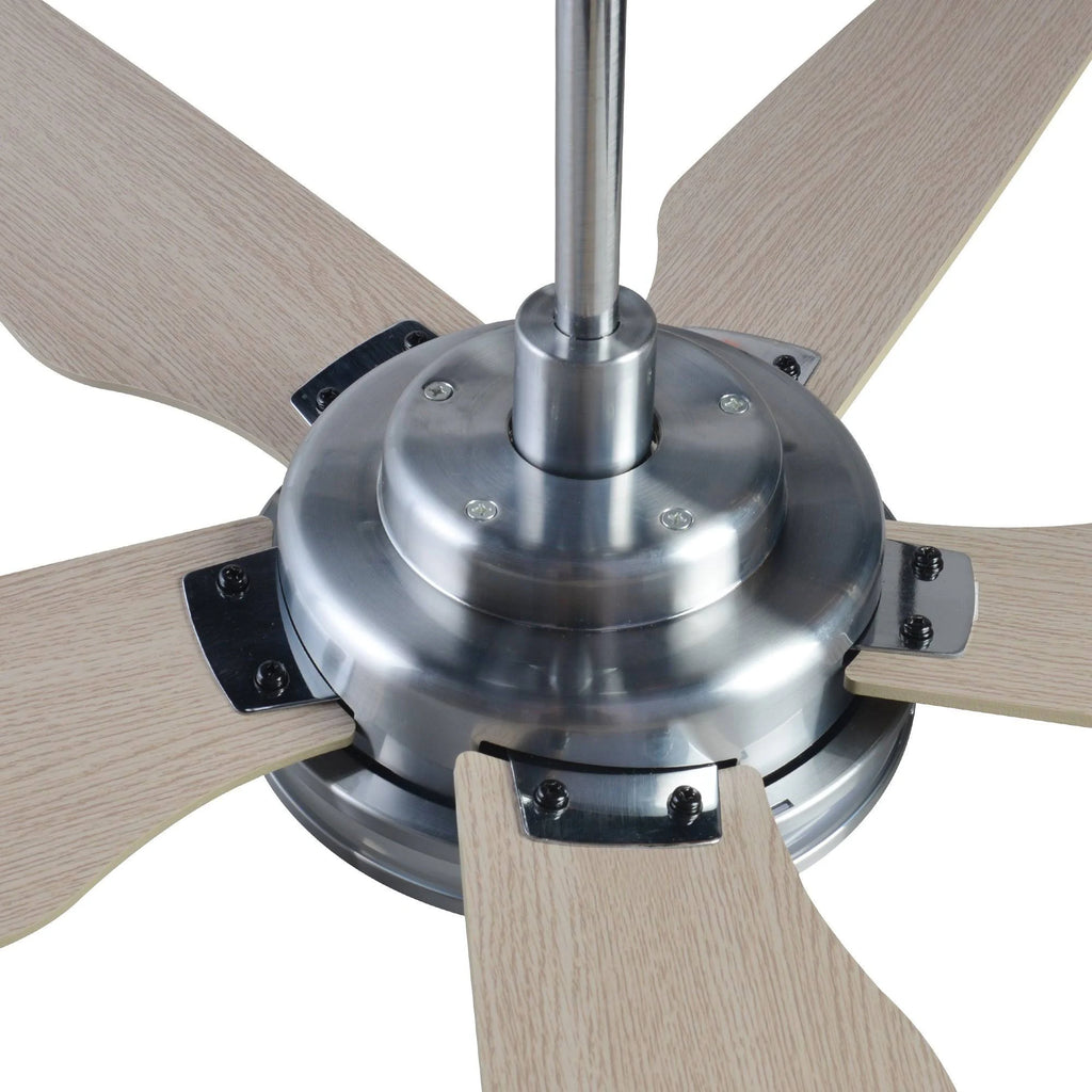 White Modern Wood Ceiling Fan W16809