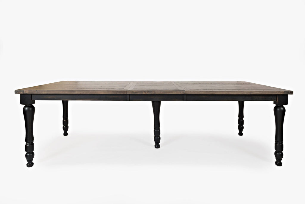 Vintage Black Rectangle Ext Table O937