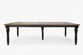 Vintage Black Rectangle Ext Table O937