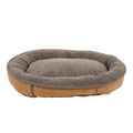 Caramel Polyester Dog Bed H185