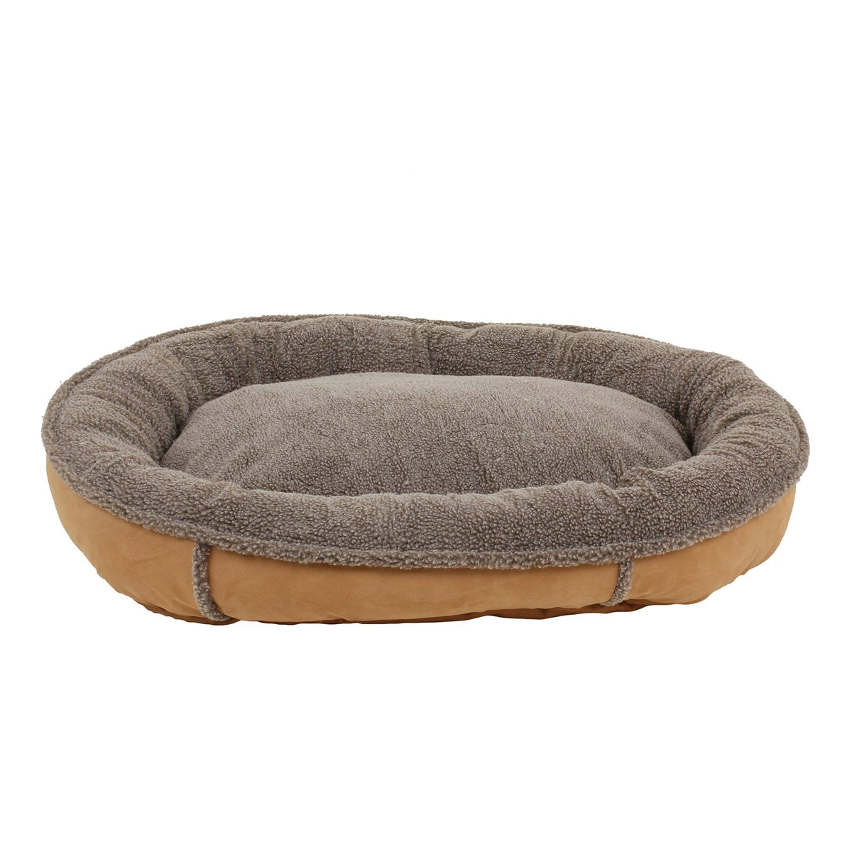 Caramel Polyester Dog Bed H185
