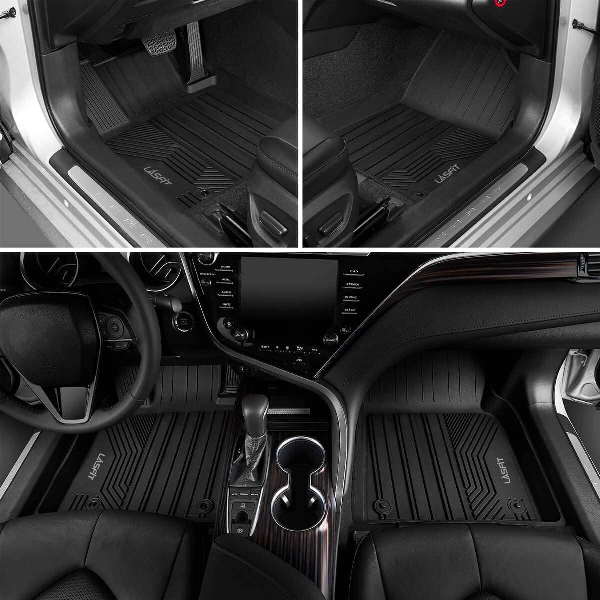 Black TPE Car Floor Liners Front & Rear J6712