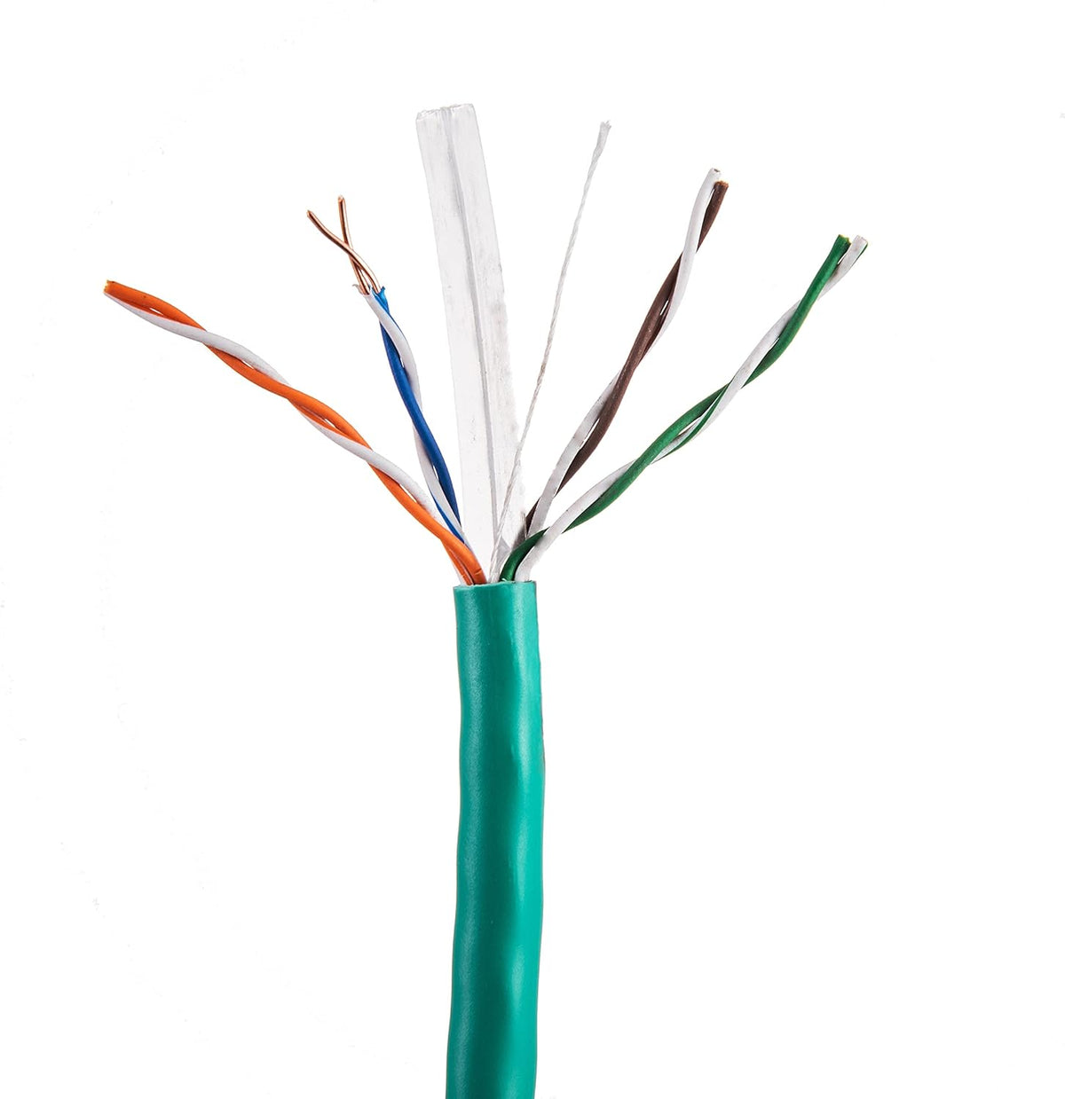 1000ft CAT6 Solid Ethernet Cable UTP 23AWG Bulk (Orange) W534956