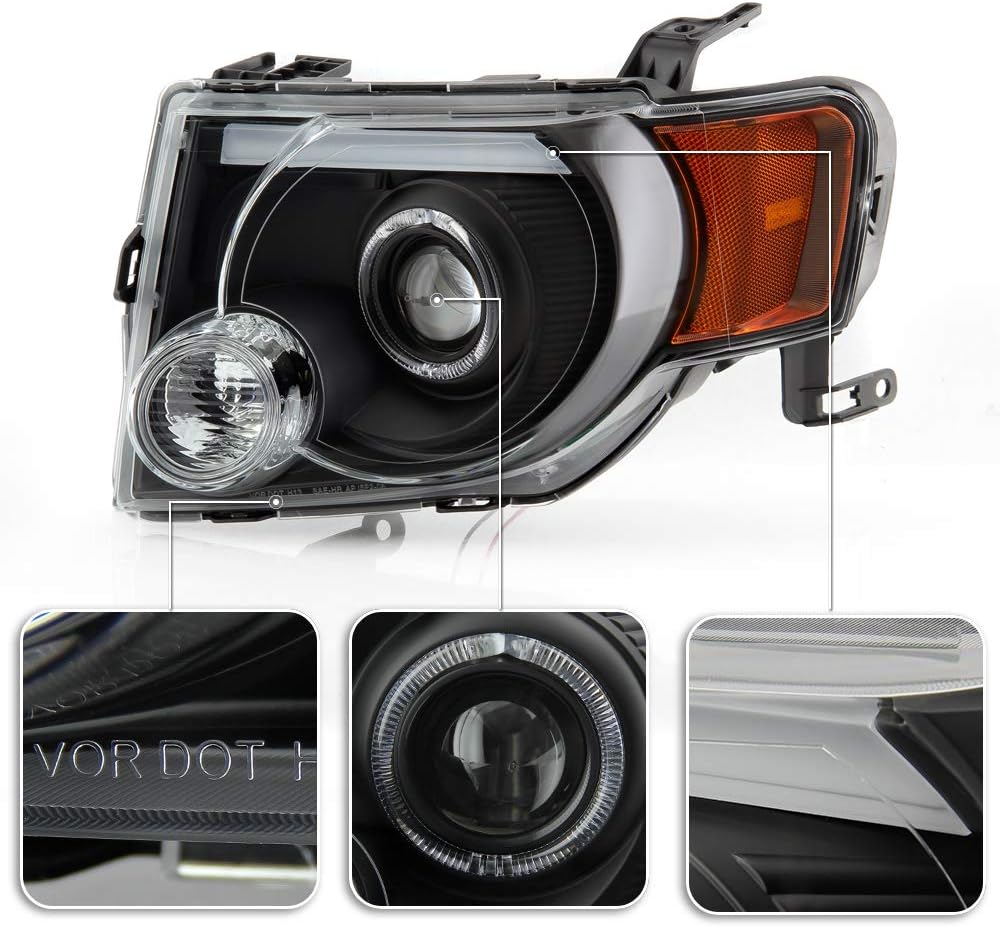 Black Housing LED Projector Headlights for Ford Escape F2717