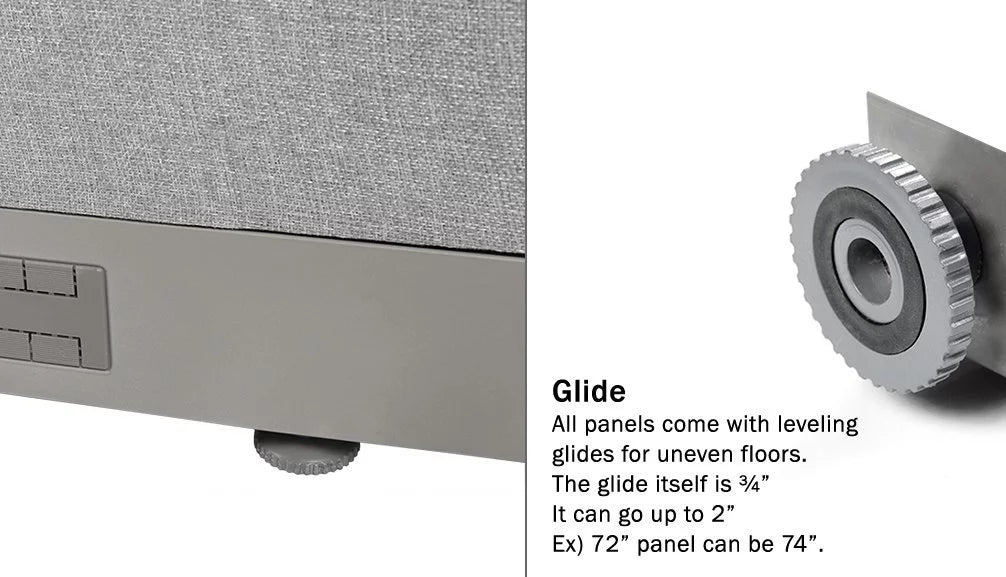 L-Shaped Freestanding Office Partition H38383