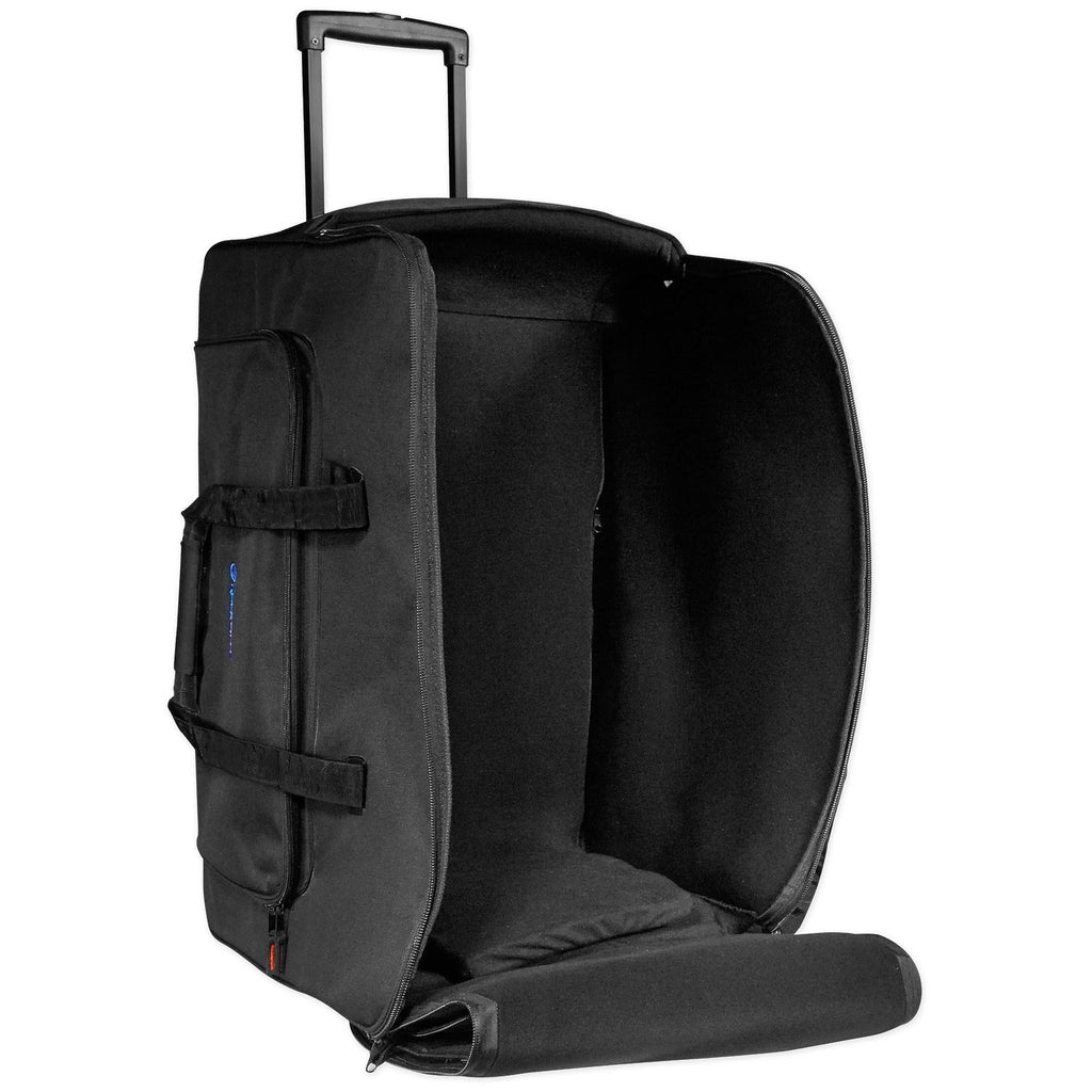 Rockville Rolling Travel Case Speaker Bag with Handle and Wheels G9760
