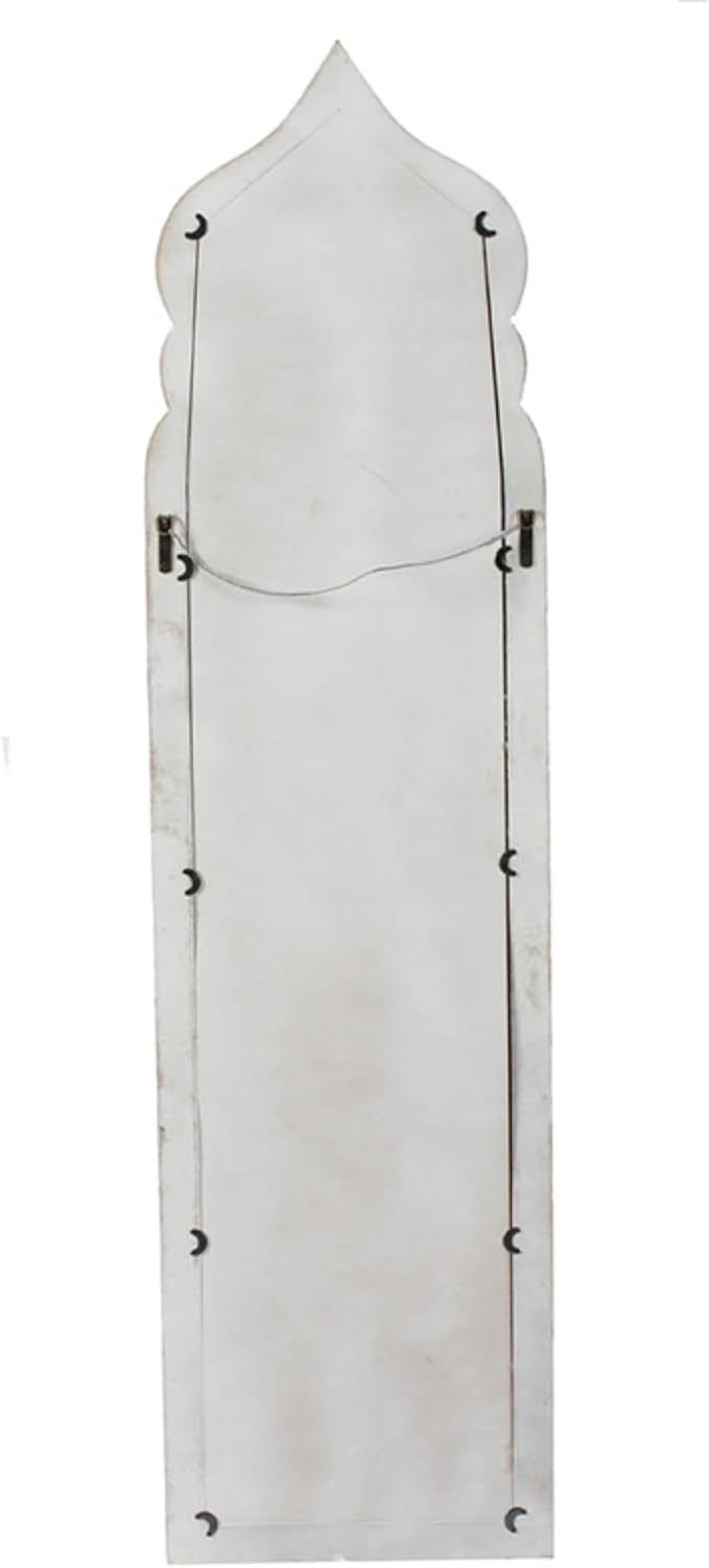 Vintage Weathered White Full Length Floor Mirror Z263871