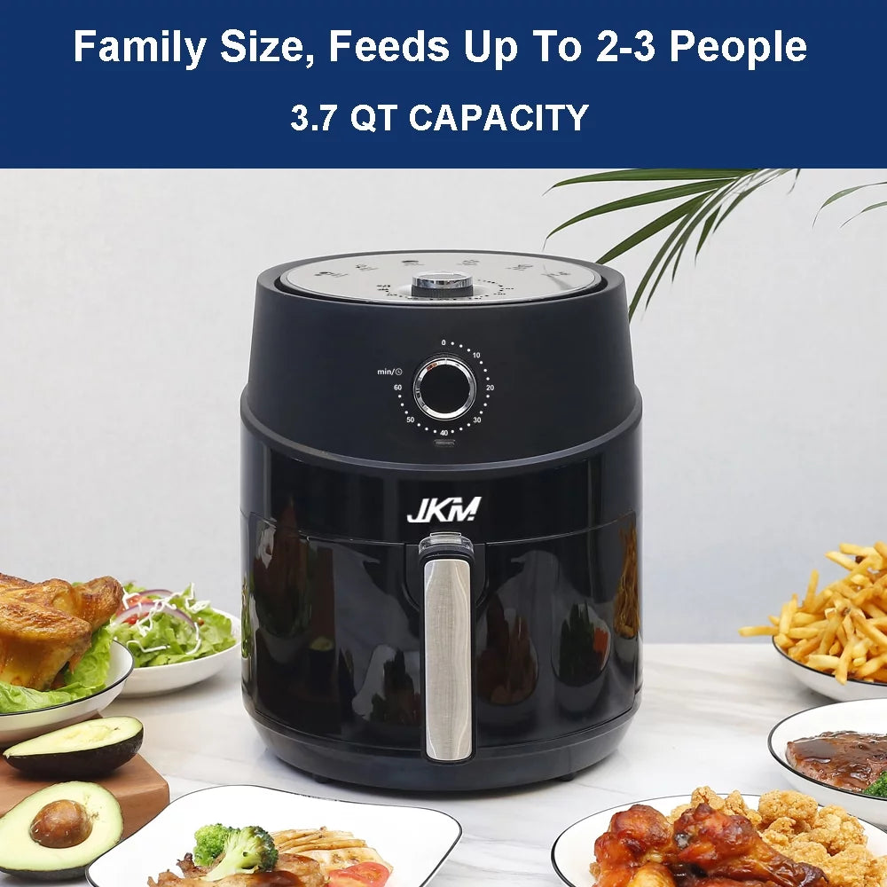3.7 Quart Mechanical Air Fryer, Black K1757