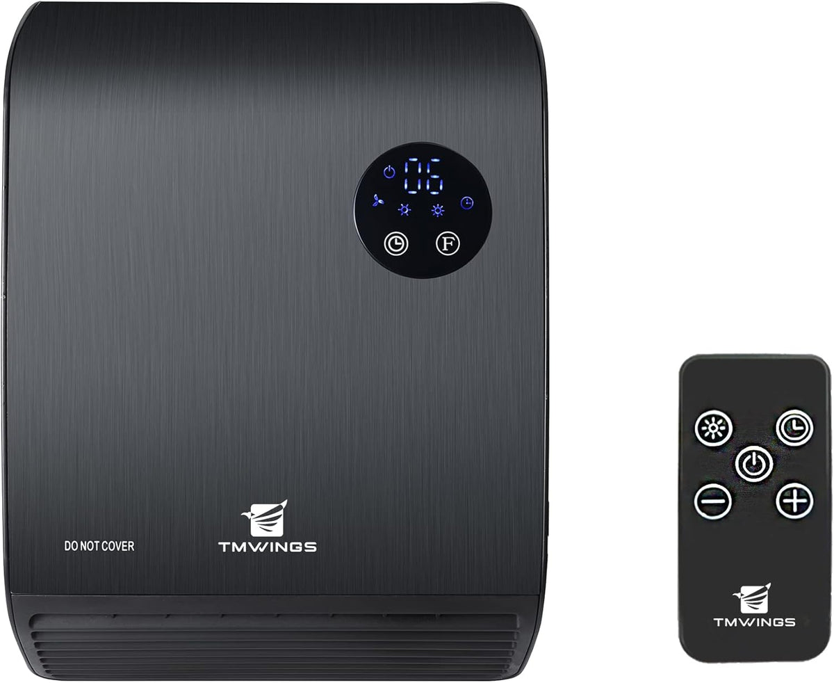 1500W Wall Mount Electric Heater with Remote Control, 3 Mode, Overheating Protection M696