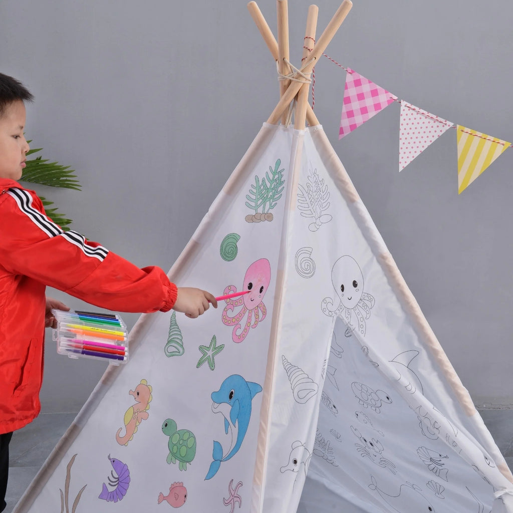 Paintable Teepee Play Tent K236026