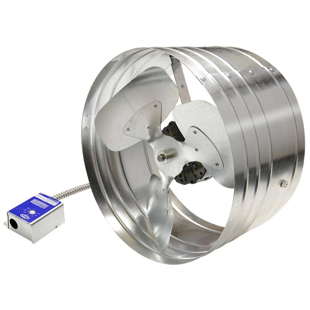 Silver Power Gable Mount Attic Fan H644