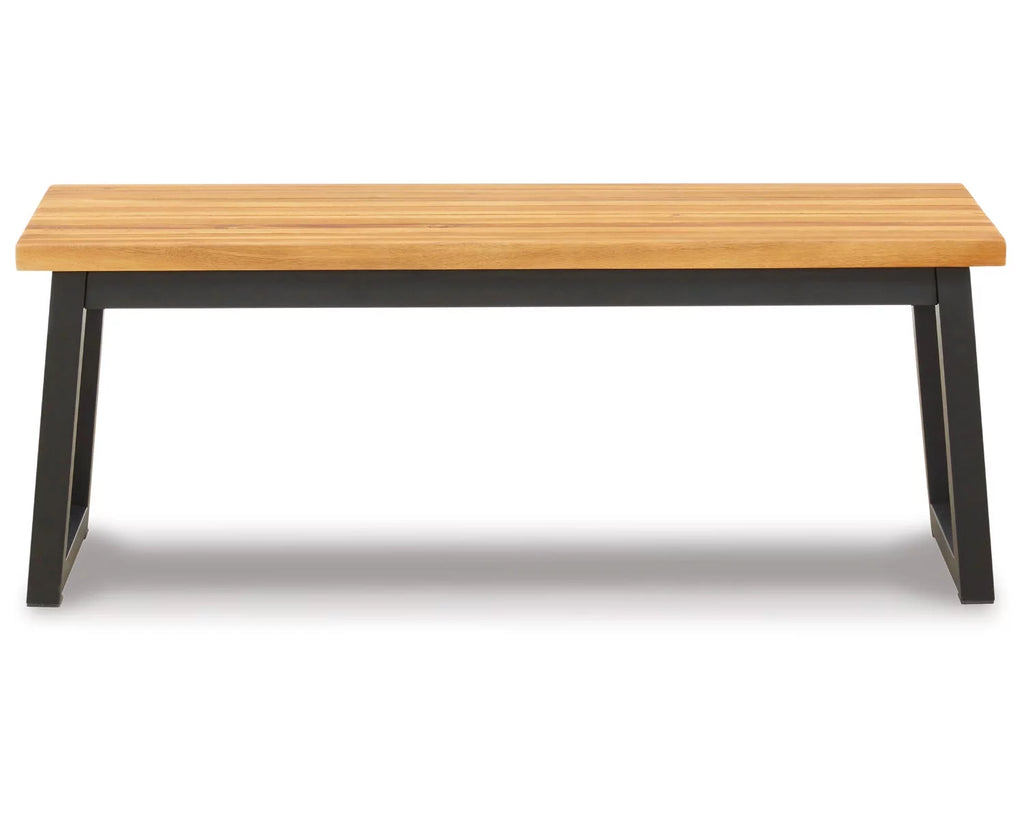 Outdoor Dining Table Set (Set of 3) Brown/Black M531179