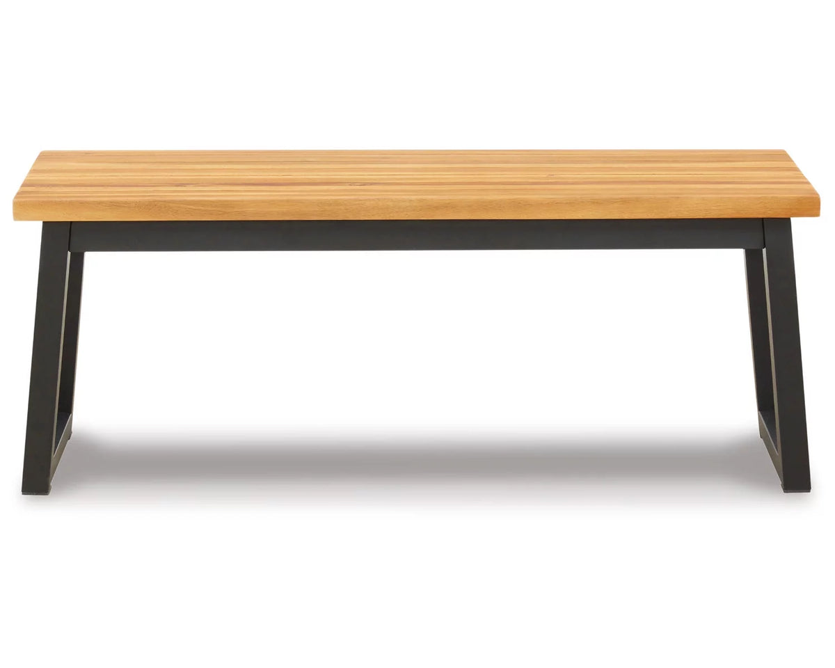 Outdoor Dining Table Set (Set of 3) Brown/Black M531179