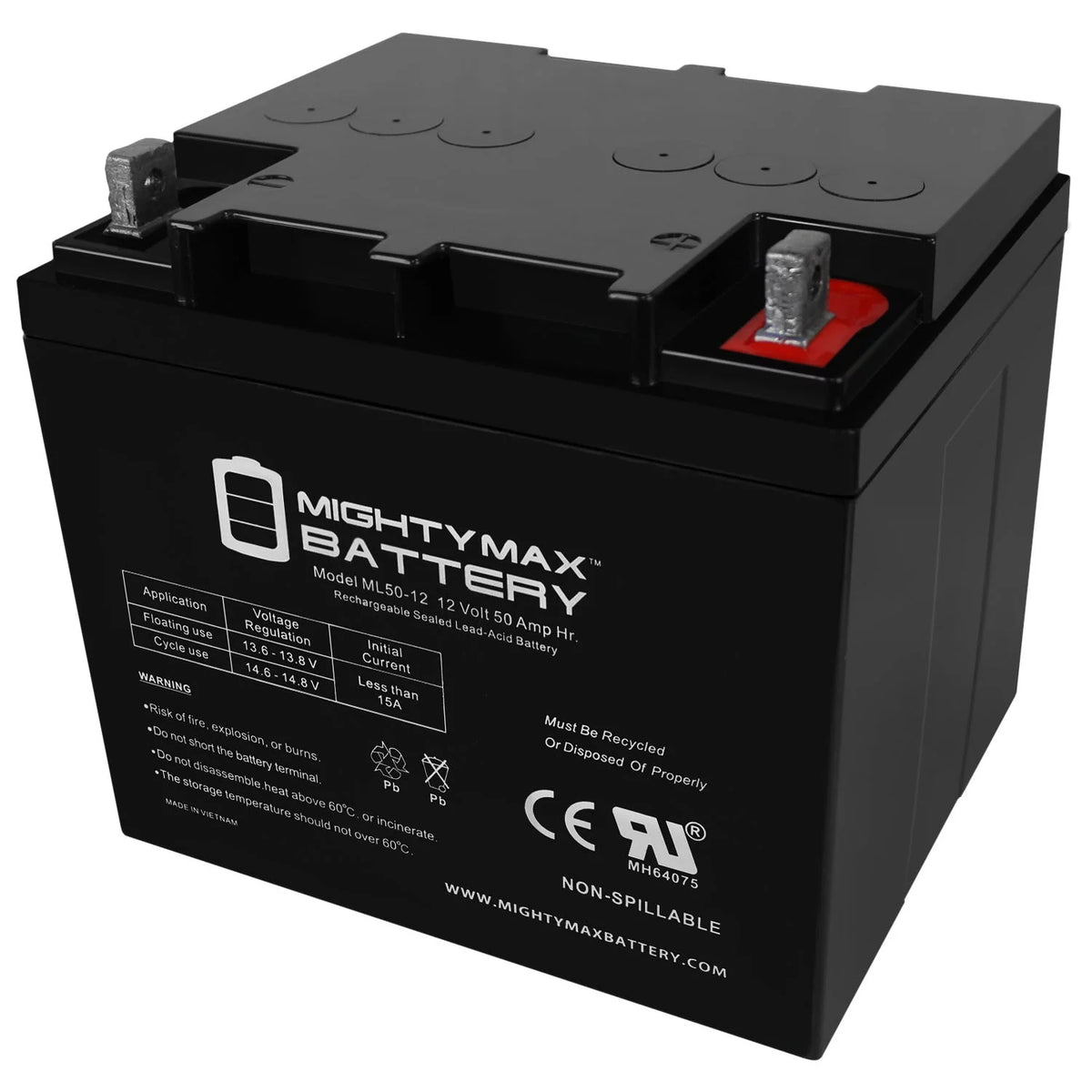 12V 50AH Replacement Battery M58839