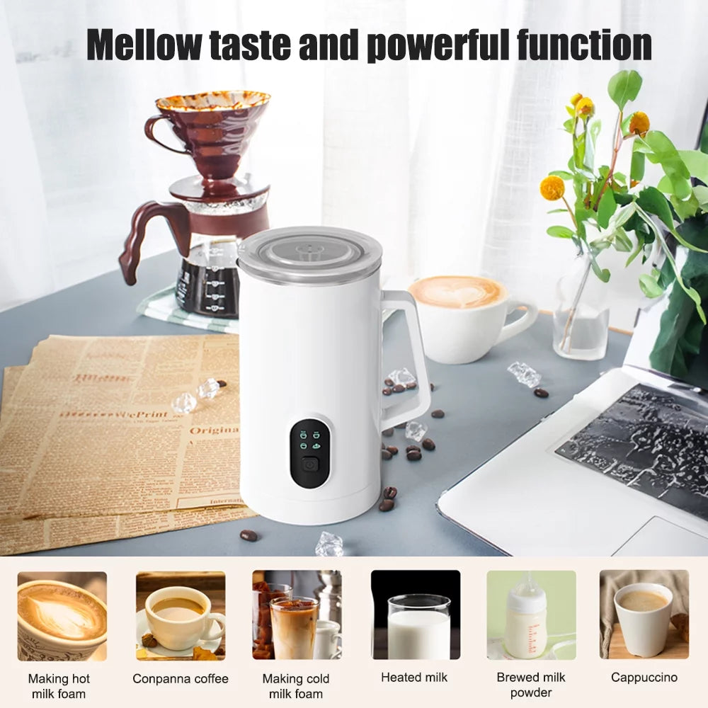 Electric Milk Frother 400W 580ml Stainless Steel U279882