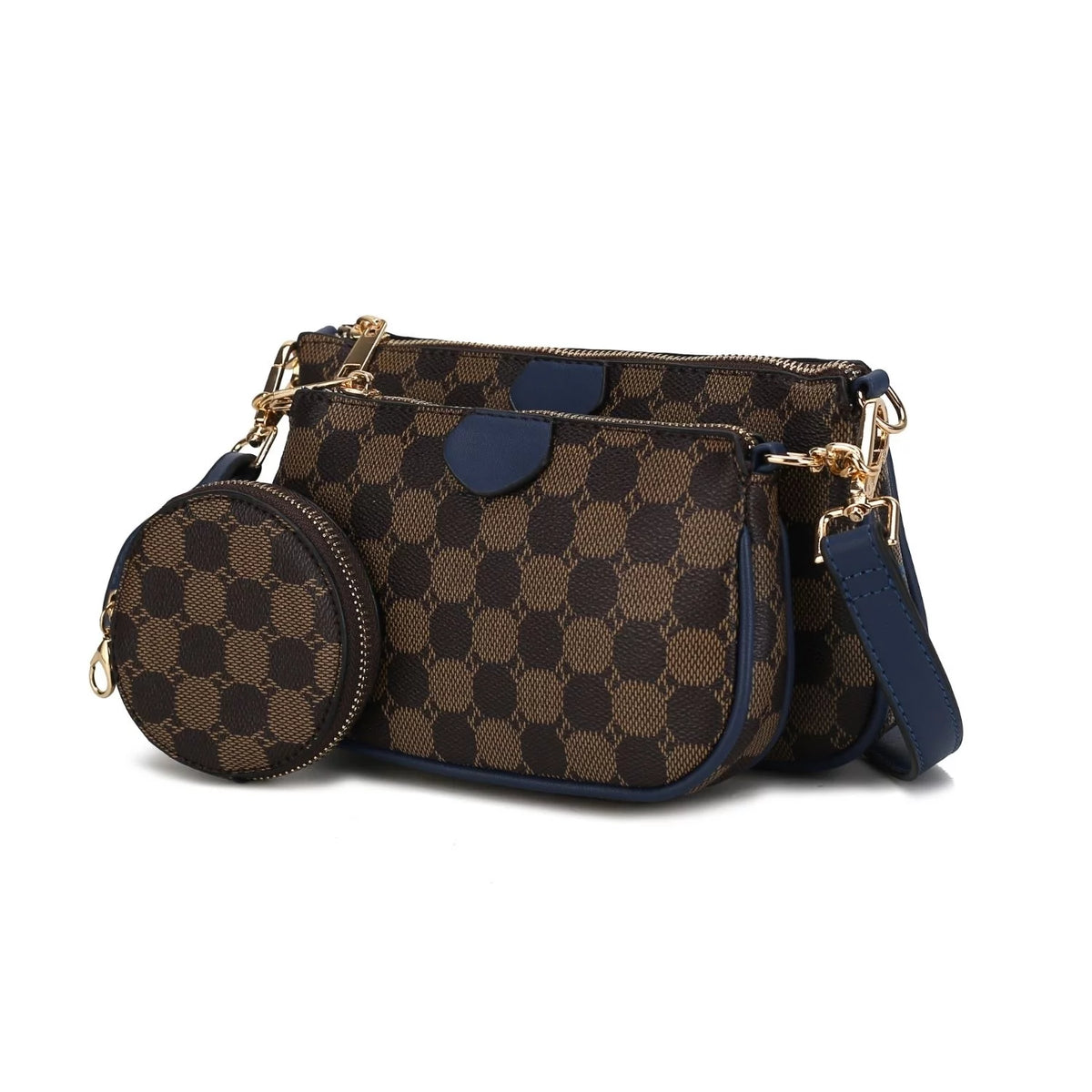Black Crossbody Handbag 3-Piece Set J407695