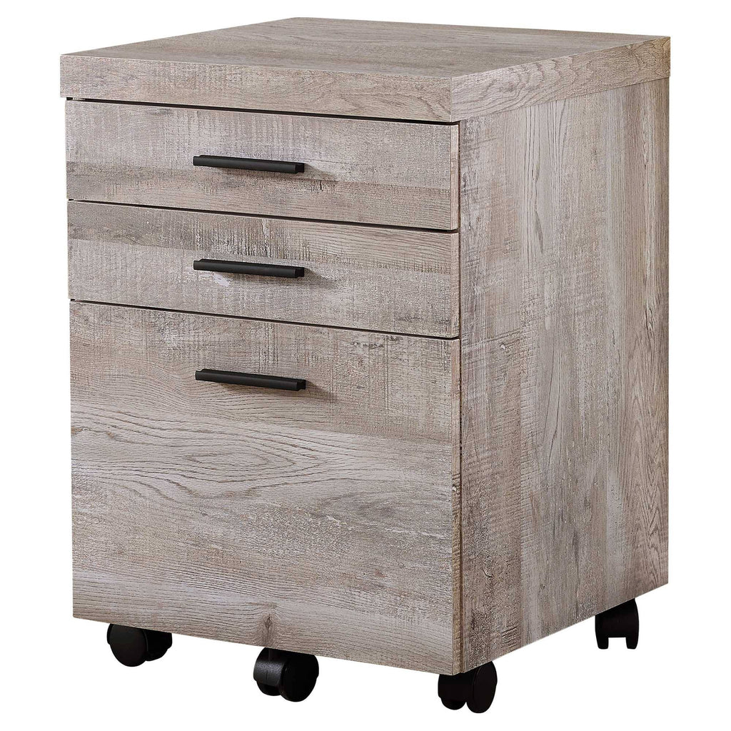 Grey Particle Board and MDF Filing Cabinet with 3 Drawers I68587