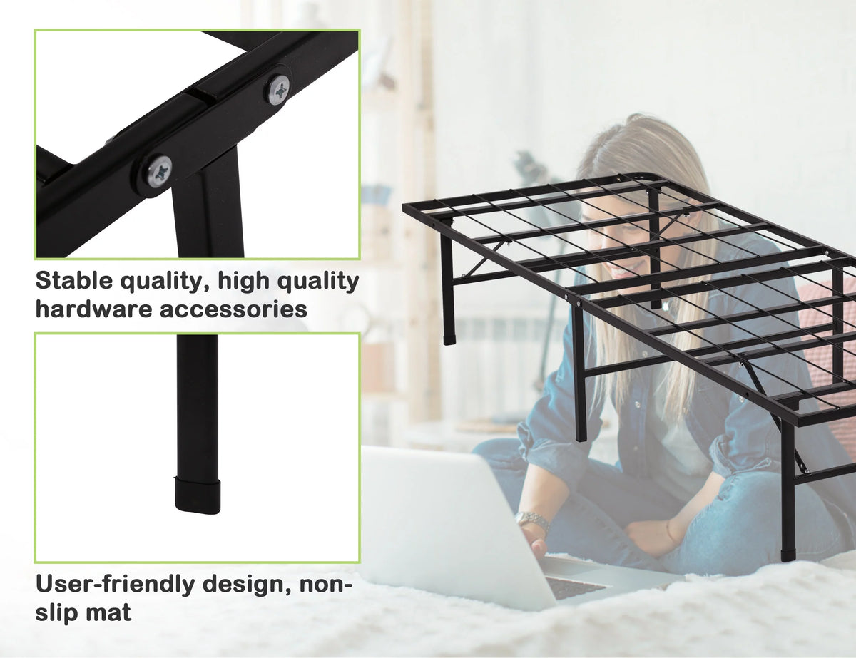Foldable Platform Twin Bed Frame K59912