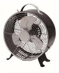 10'' Black Metal Drum Fan U4328