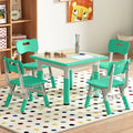 Height Adjustable Toddler Table and 4 Chairs Set J230422