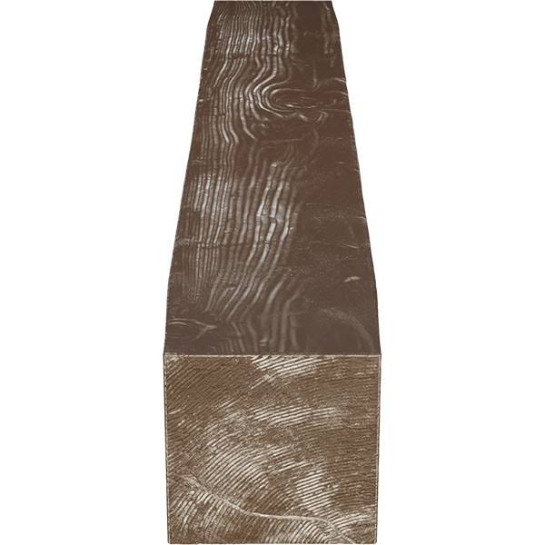 Sandblasted Faux Wood Fireplace Mantel, Vintage Mahogany J59342