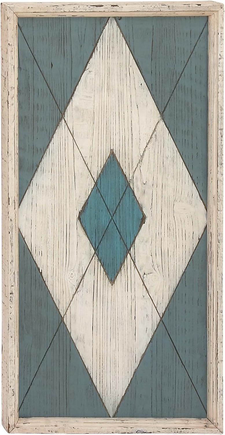 Geometrical Wooden Wall Decor Set of 3, 15 in x 15 in K40050