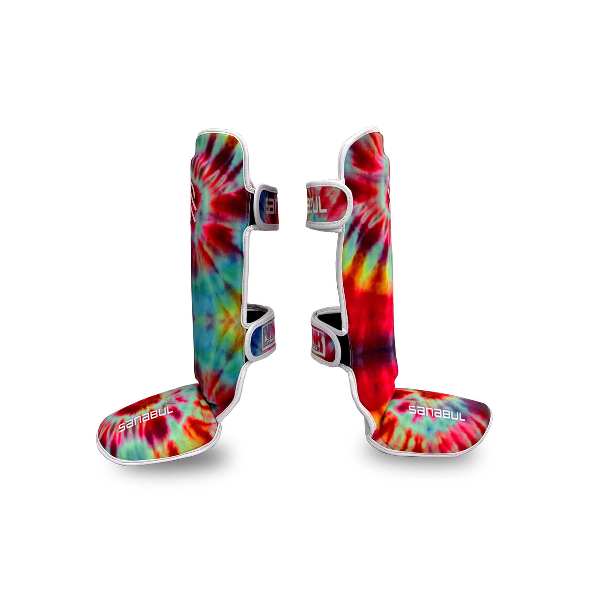Purple Swirl Hook & Loop Shin Guards H921