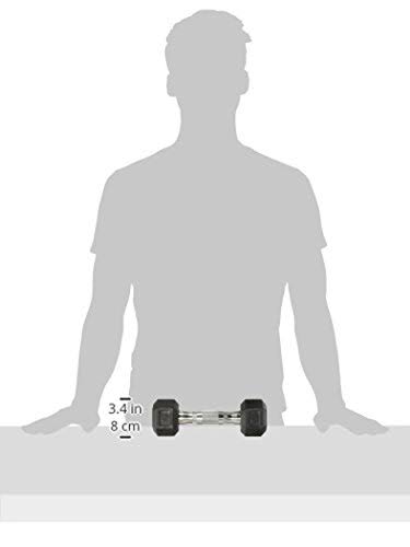 120 lbs Rubber Coated Hex Dumbbell Q509857