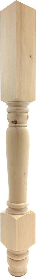 Pine Wood Island Leg 34 1/2" Tall Y5930