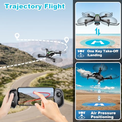Mini Drone with Camera, 1080P HD Foldable Drone A585066
