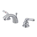 Double Handle Mini Widespread Bathroom Faucet Chrome Q251