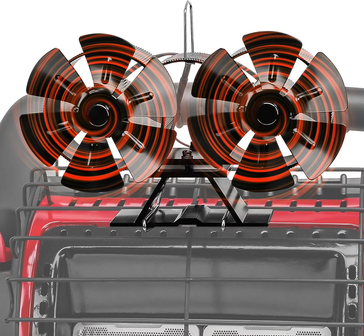 12 Blades Heat Powered Stove Fan with Bracket D333
