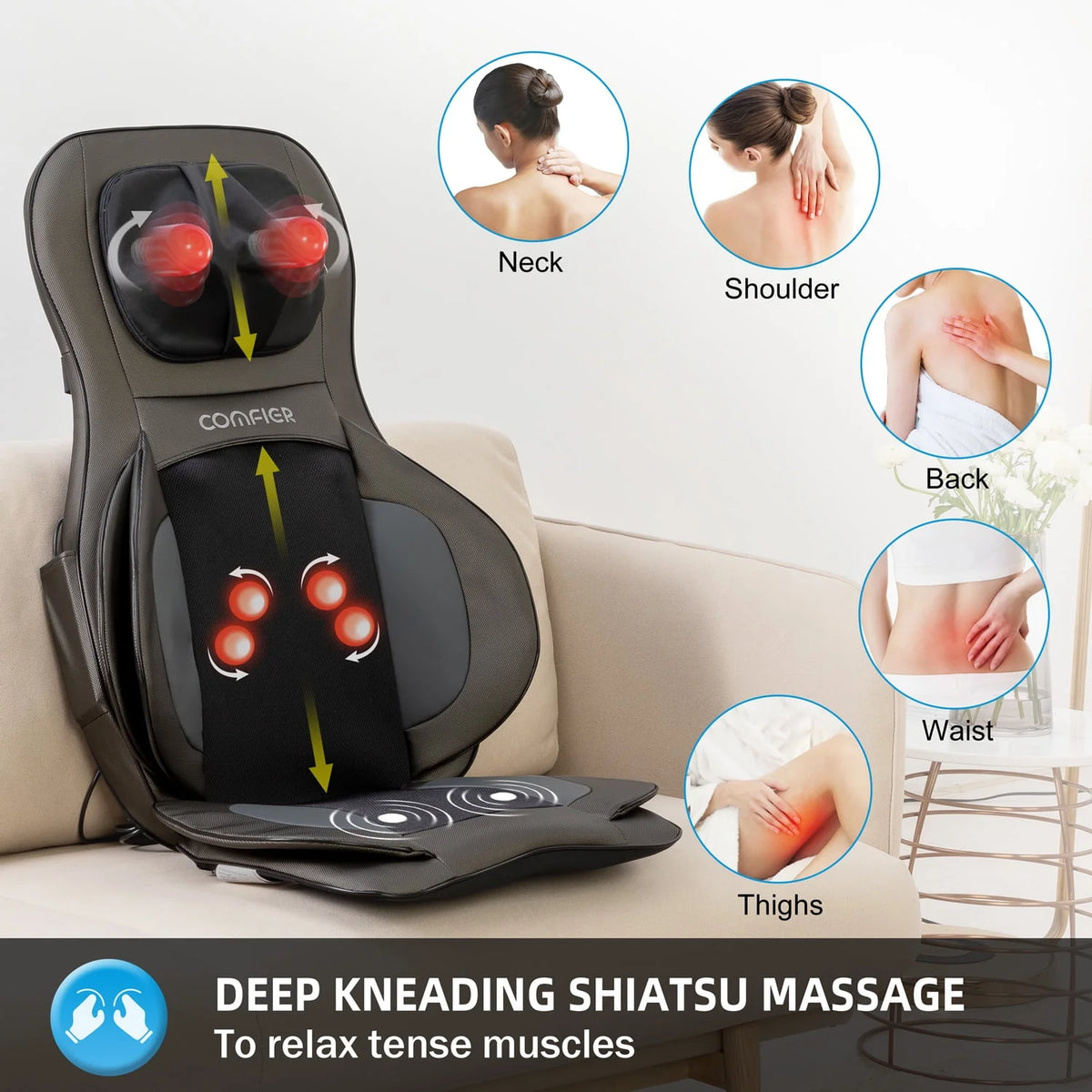 Shiatsu Neck Back Massager with Heat N217